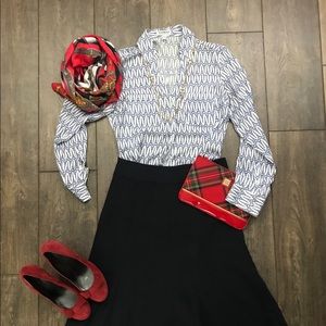 {Express} Blouse, Paris, French Eiffel Tower Print